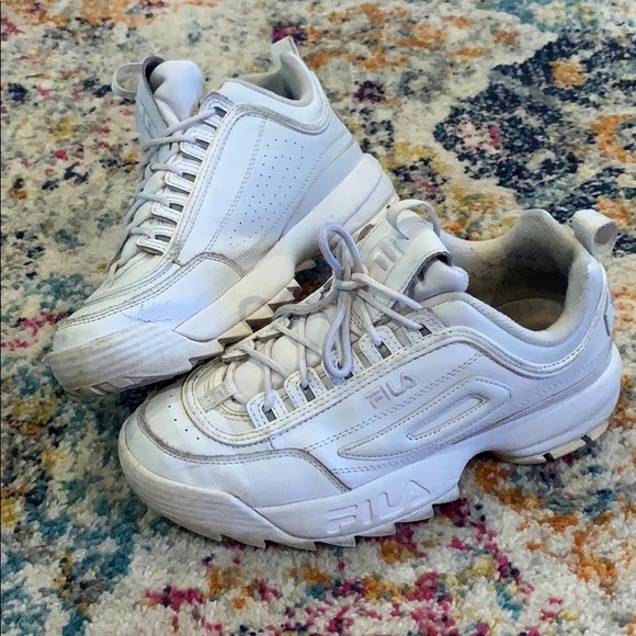fila disruptor 2 bright white